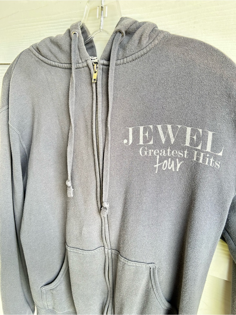 'Greatest Hits‎ Four' Gray Zip-Up Hoodie